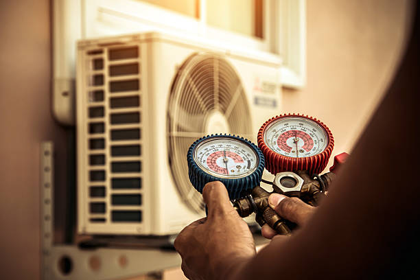 Professional Air Conditioning Service technician working in Forestville, CA